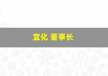 宜化 董事长